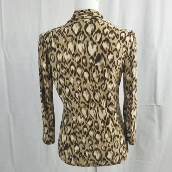 Rafaella Animal Pring Blouse - Picture 2 of 5